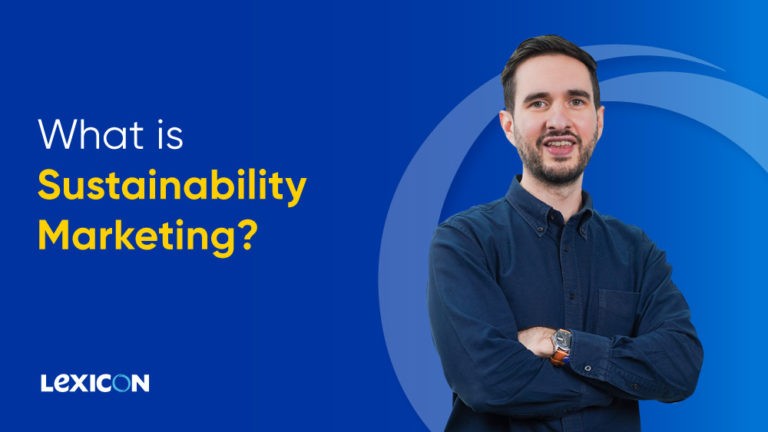 man speaking about sustainability Marketing