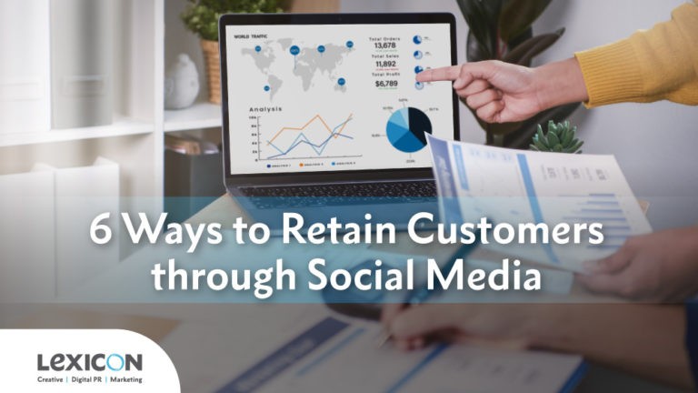 banner with social media graphs