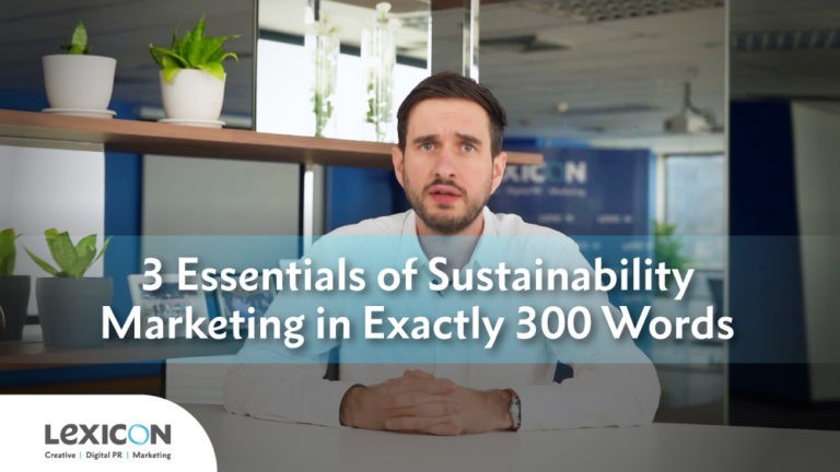 man speaking about sustainability marketing